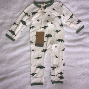 Kyte Baby Zipper Romper in Dino Print